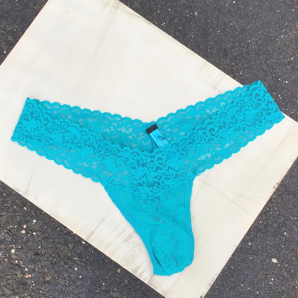 4 pair Victoria Secret Blue Purple set lace OS - Picture 7 of 11